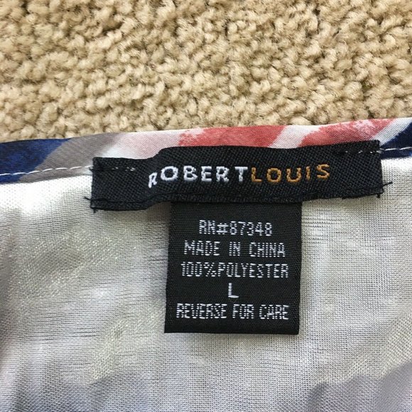 Robert Louis Maxi Dress Tiered Stripes Sleeveless Flowy Chiffon Size Large - Picture 5 of 7